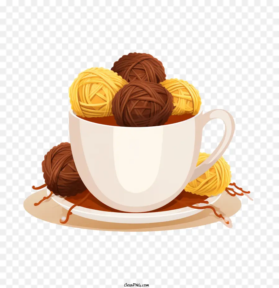 Bolas De Tricô，Chocolate PNG