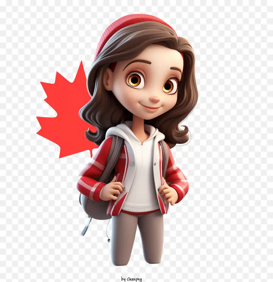 Dia Do Canadá，Garota De Desenho Animado PNG