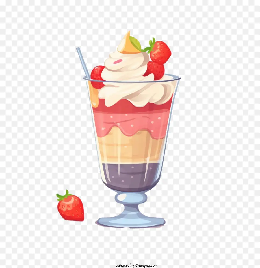 Milk Shake，Sundae De Sorvete PNG