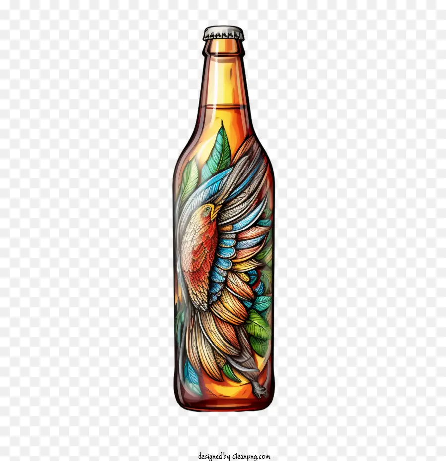 Garrafa De Cerveja，Colorido PNG