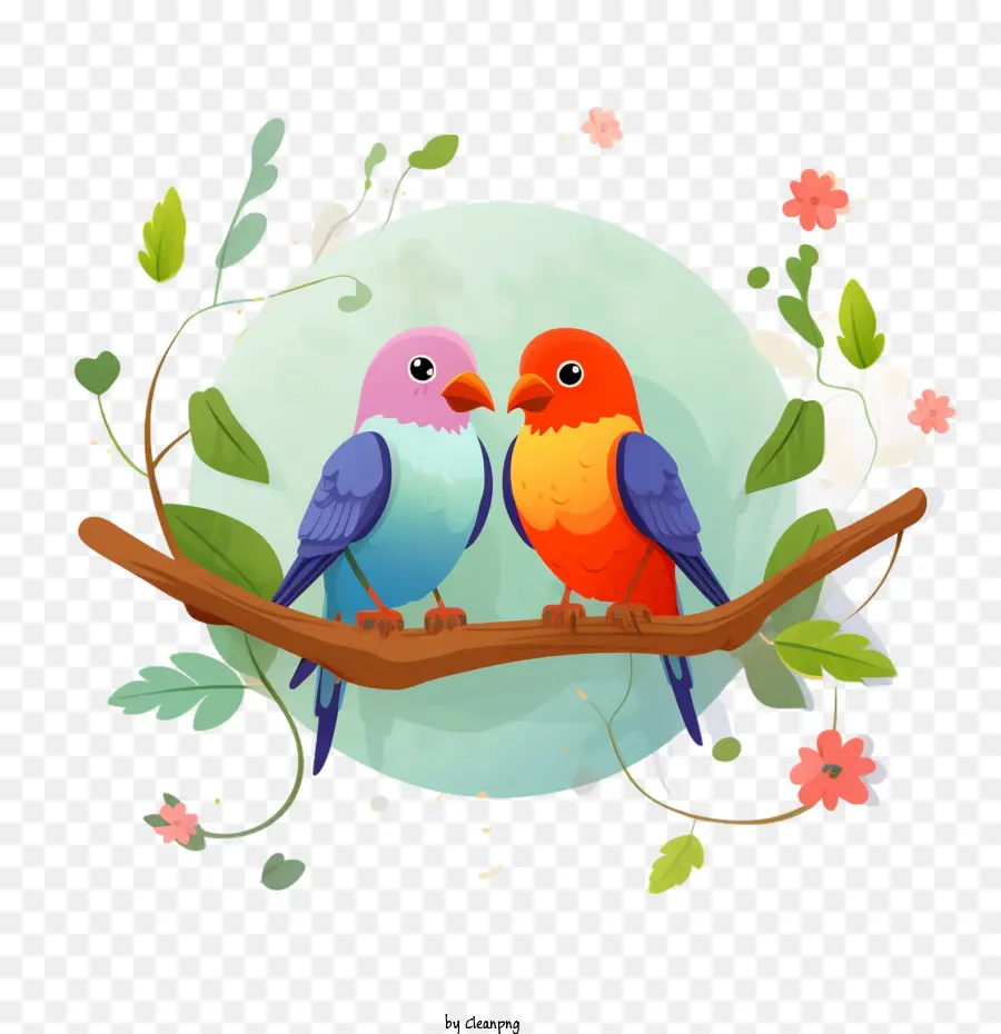 Pássaros Do Amor，Pombinhos Fofos PNG