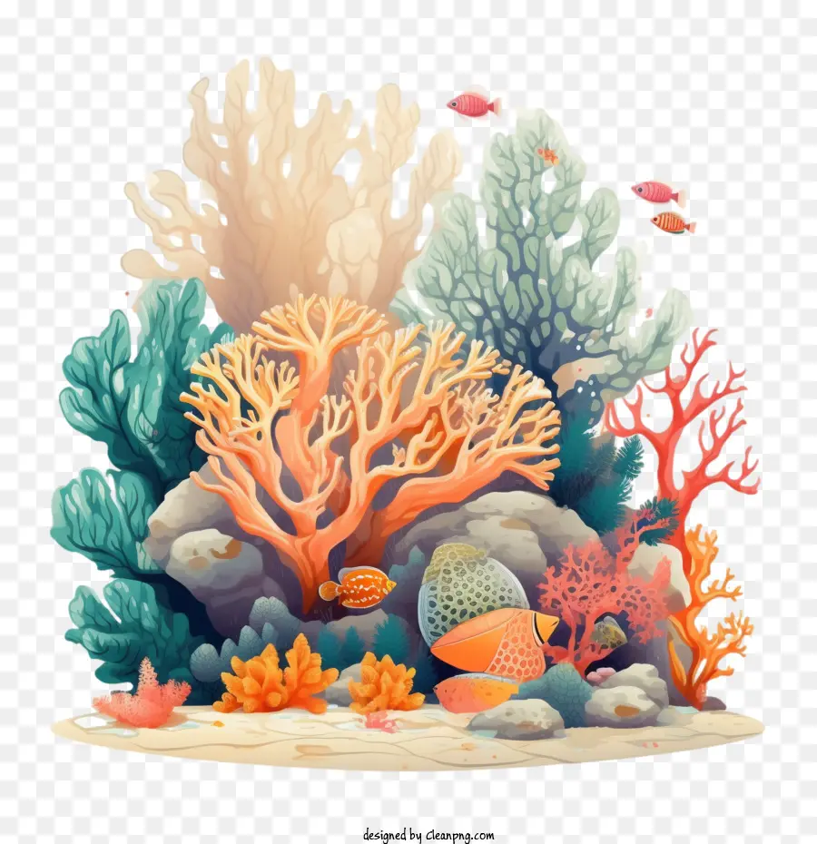 Os Recifes De Coral，Vida Marinha PNG