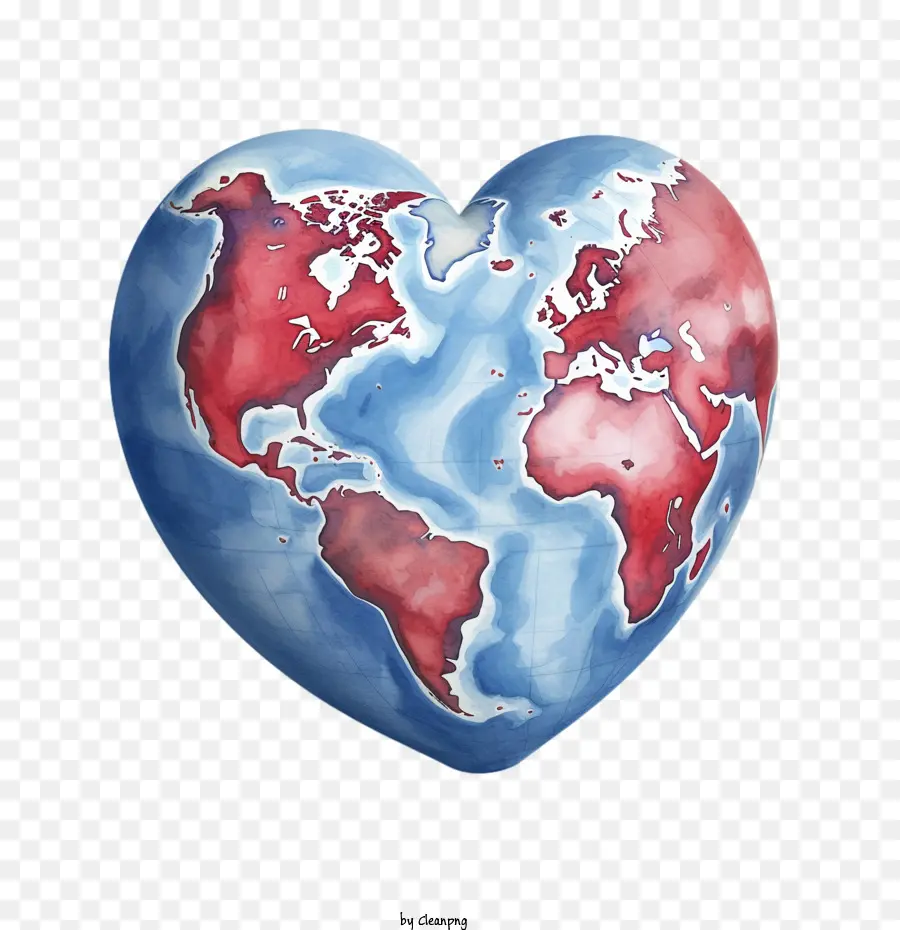 Globe Heart，Earth PNG