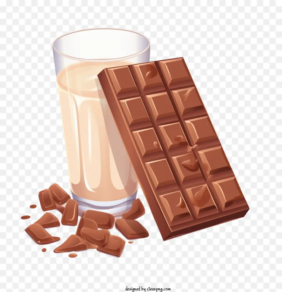 Chocolate Ao Leite，Leite E Chocolate PNG