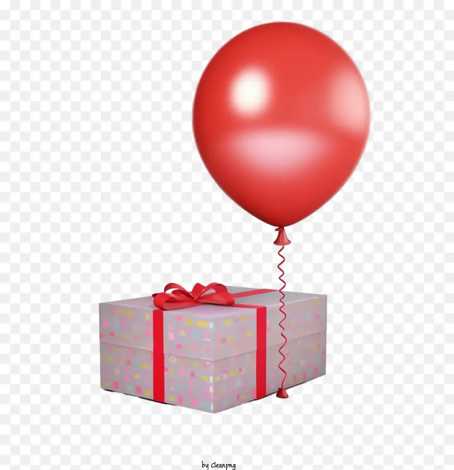 Balão Vermelho，Caixa Vermelha PNG