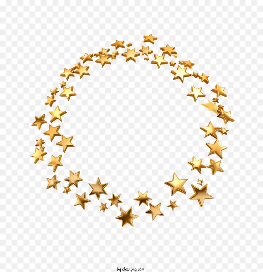 Estrelas De Ouro，Forma De Estrela PNG