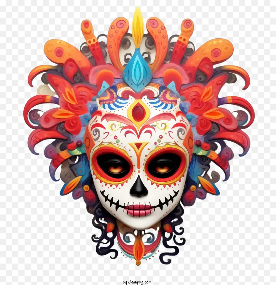 Skelita Calaveras，Headpiece PNG