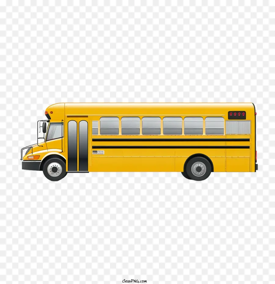 ônibus Escolar，Amarelo PNG