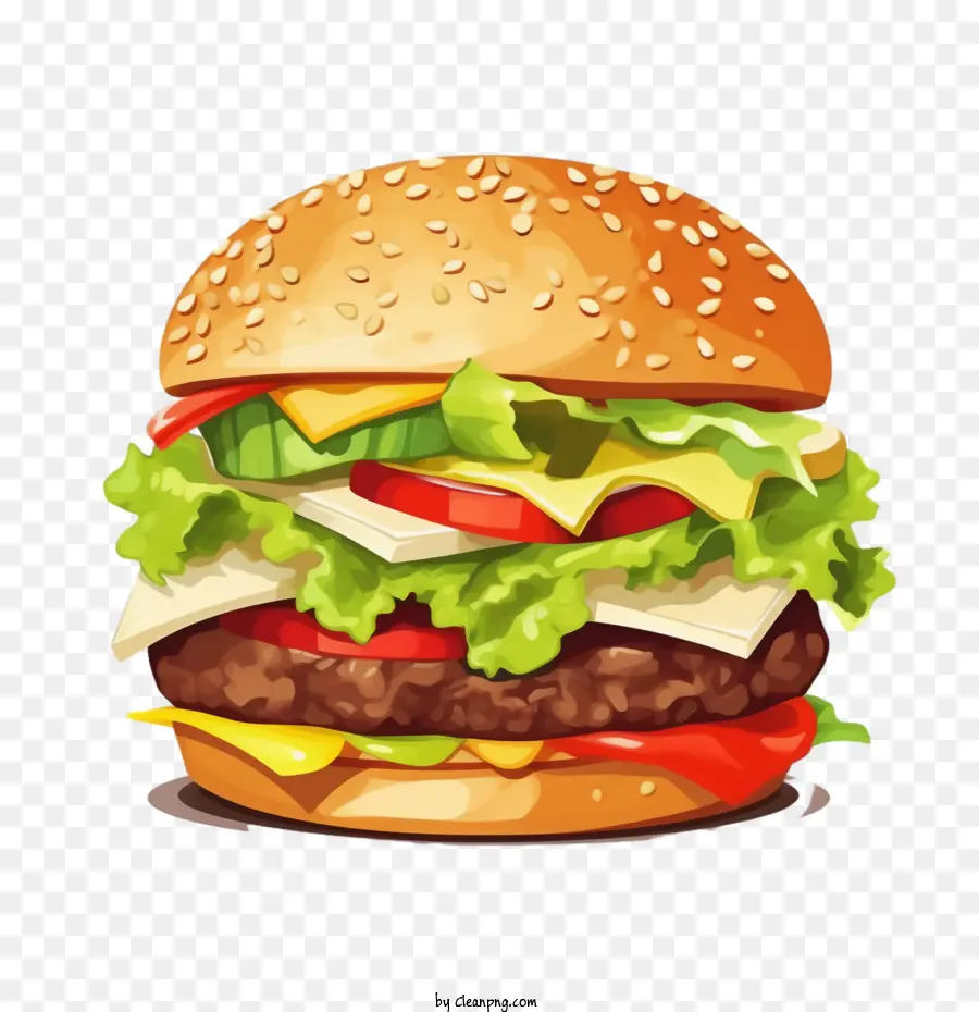 Hamburger，Alimentos PNG