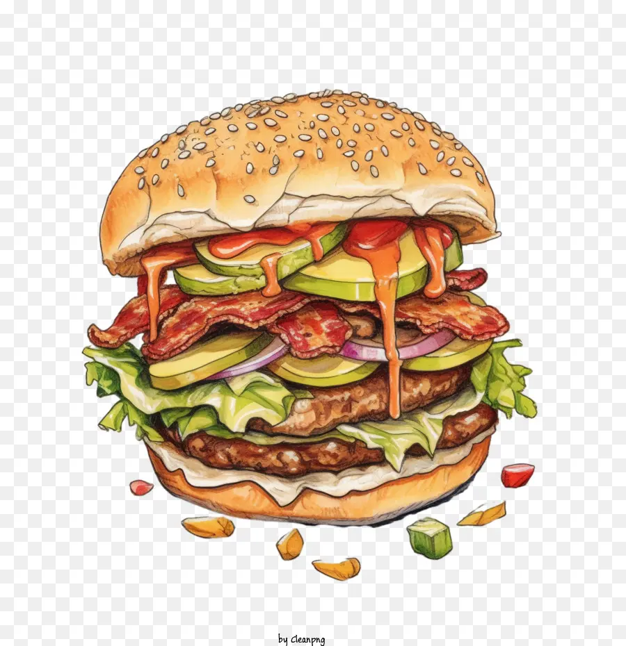 Hamburger，Hambúrguer PNG