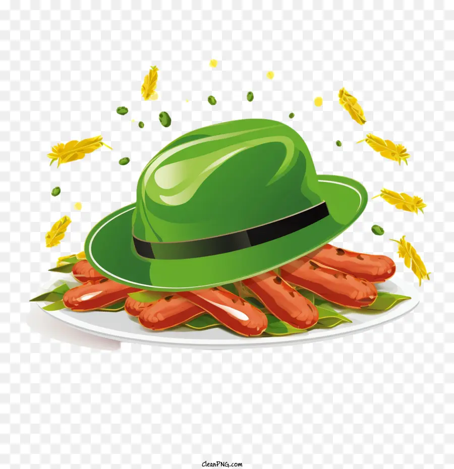 Oktoberfest，Green Hat PNG