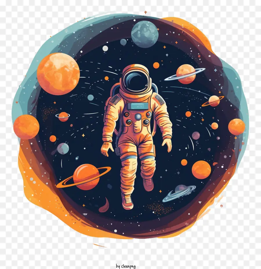 Astronauta，A Exploração Do Espaço Dia PNG
