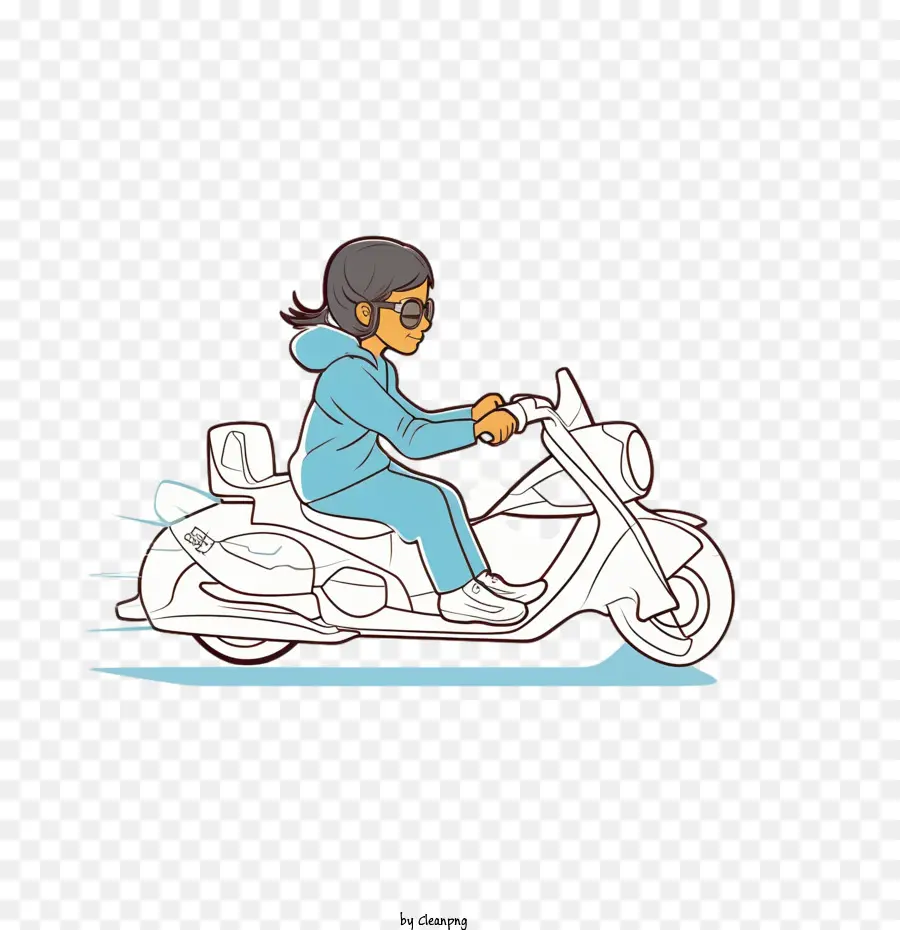 Garota，Scooter PNG