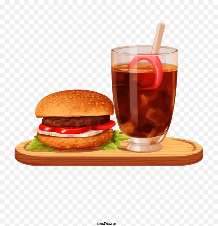 Cola，Hamburger PNG