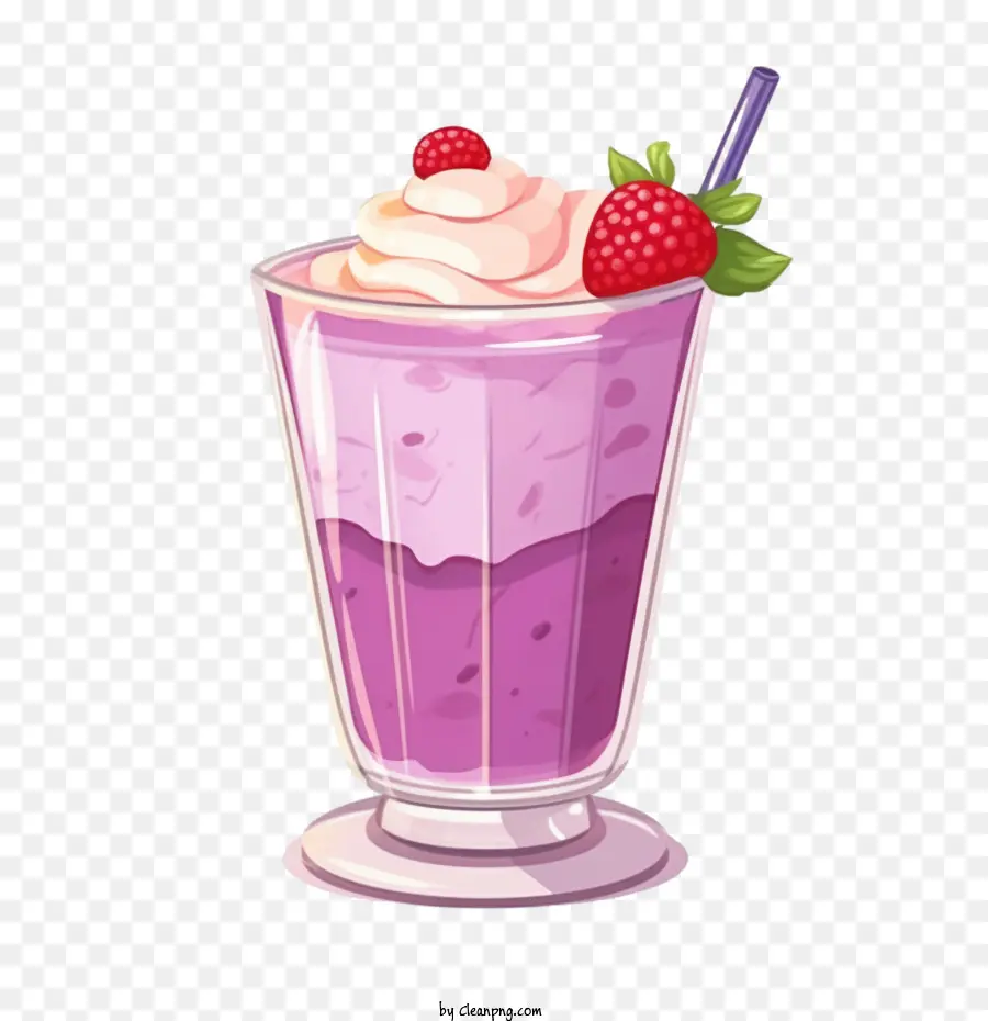 Milk Shake，Milk Shake De Morango PNG