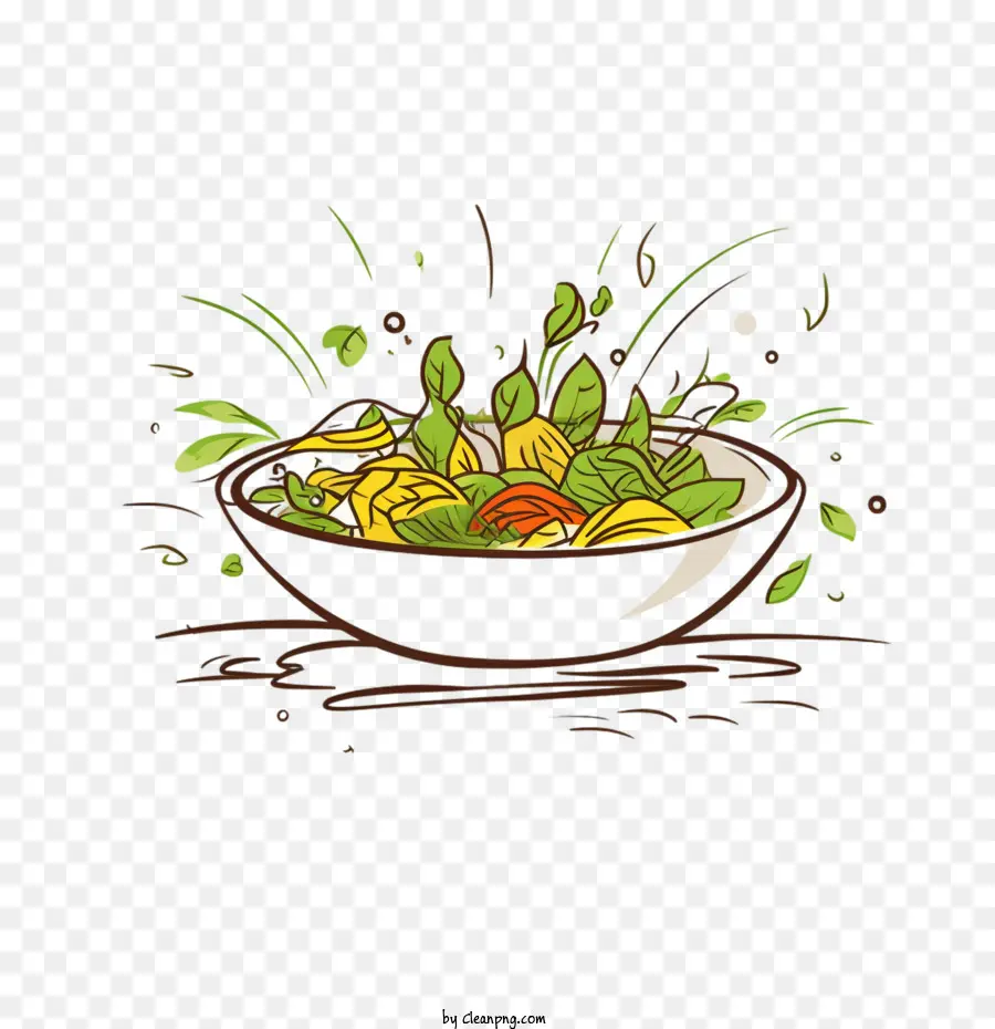 Salada De Esboço，Salada PNG