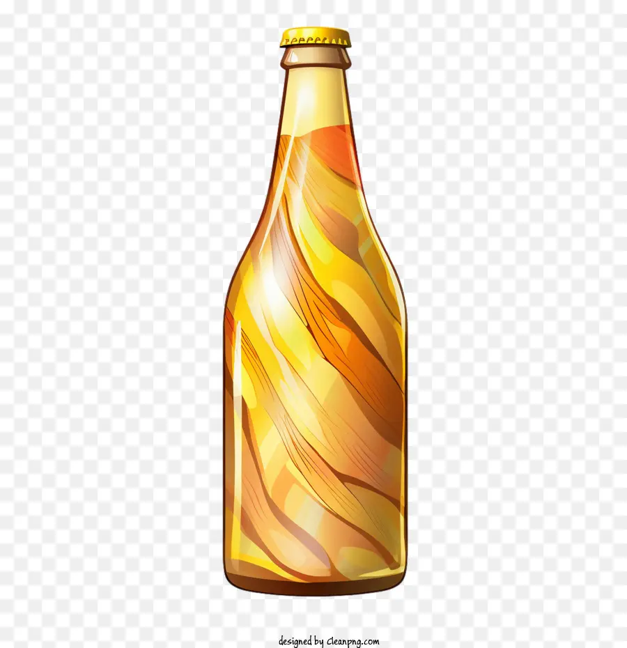 Garrafa De Cerveja，Golden PNG