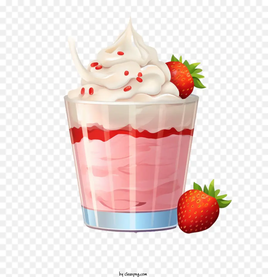 Milk Shake De Morango，Milk Shake PNG