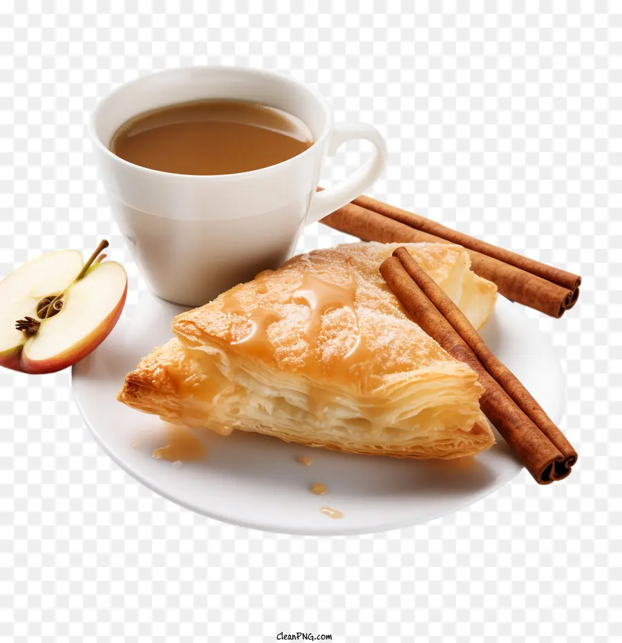 Volume De Negócios De Maçã，Café E Pastelaria PNG