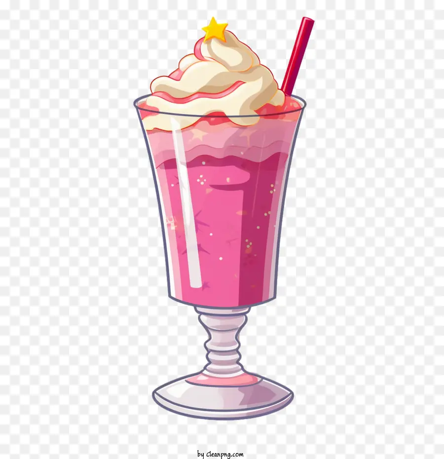 Batido，Milk Shake Rosa PNG