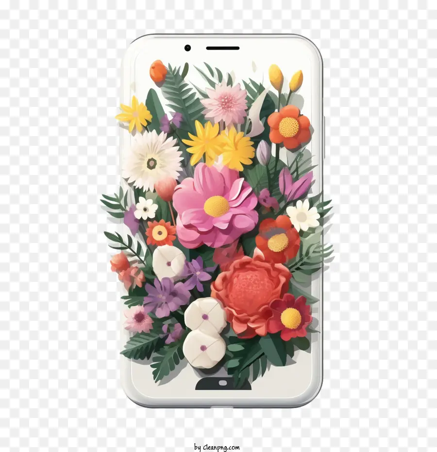 Smartphone，Capa De Telefone Floral PNG