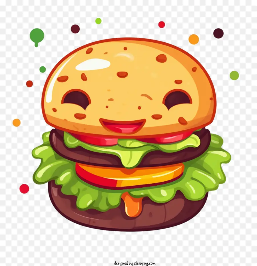 Hamburger，Hambúrguer Fofo PNG