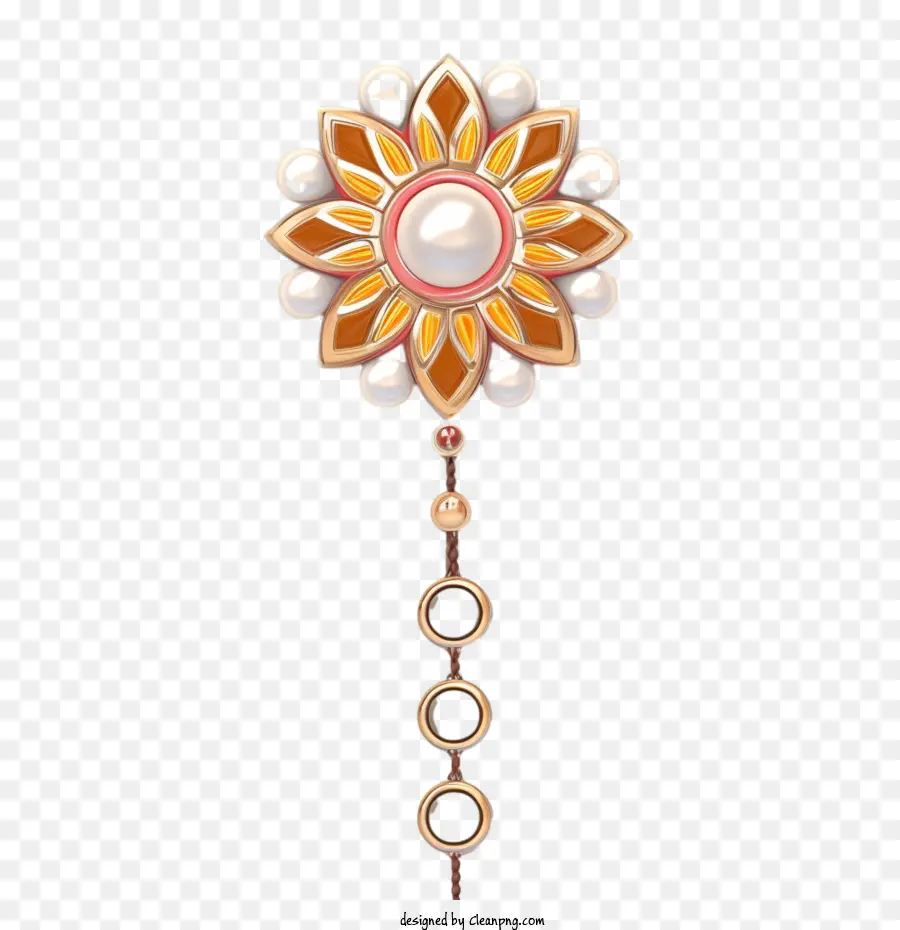 Raksha Bandhan，Ornamento De Flor PNG