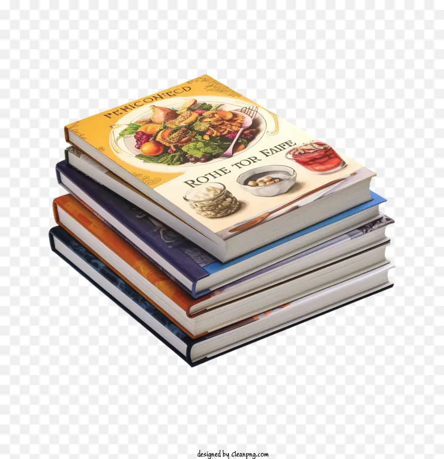 Dia Dos Culinaristas，Pilha De Livros PNG