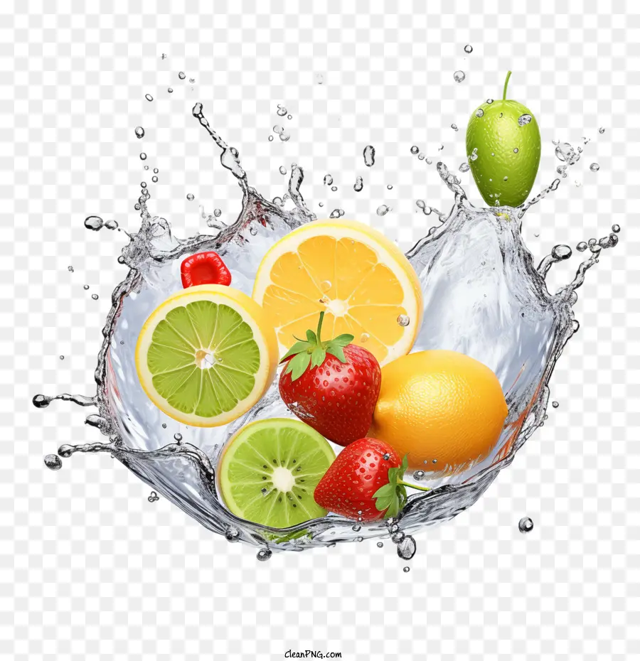 O Esguicho De água，Frutas PNG