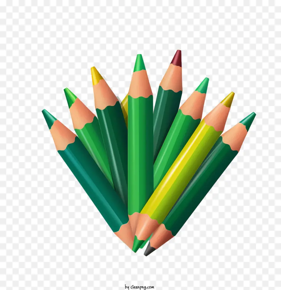 Lápis，Verde PNG