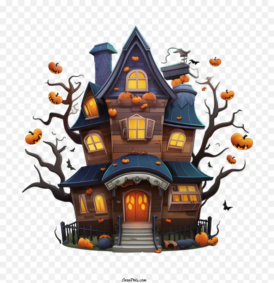 Casa Mal Assombrada，Casa De Halloween PNG
