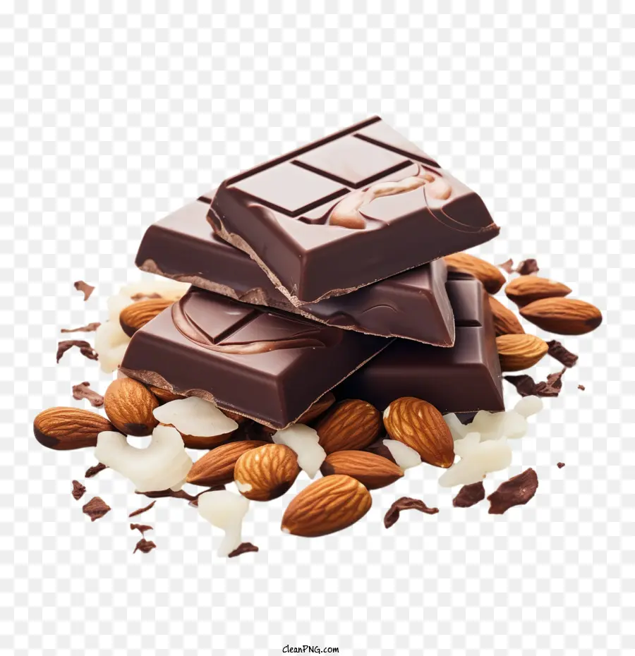 Dia De Chocolate Com Amêndoas，Chocolate PNG