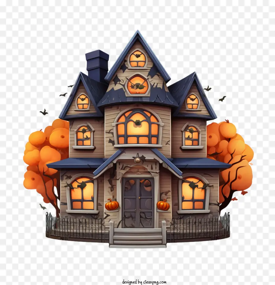 Casa Mal Assombrada，Casa De Halloween PNG