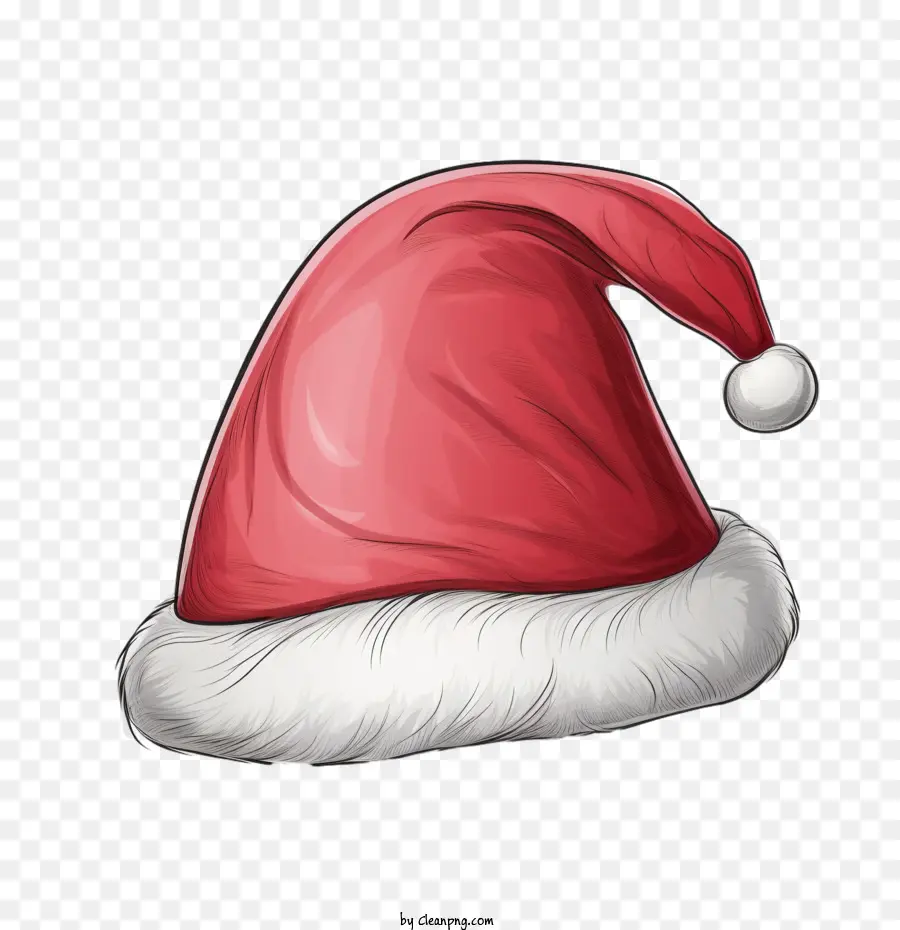 Papai Noel Hat，Chapéu De Papai Noel Vermelho PNG