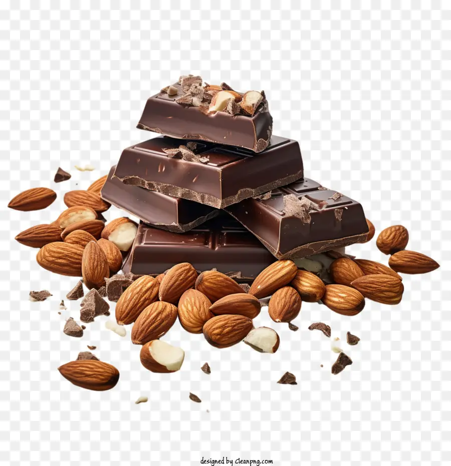 Chocolate Com Amêndoas Dia，Chocolate PNG
