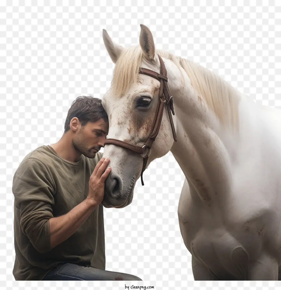Nacional Eu Amo O Dia Dos Cavalos，Cavalo Branco PNG