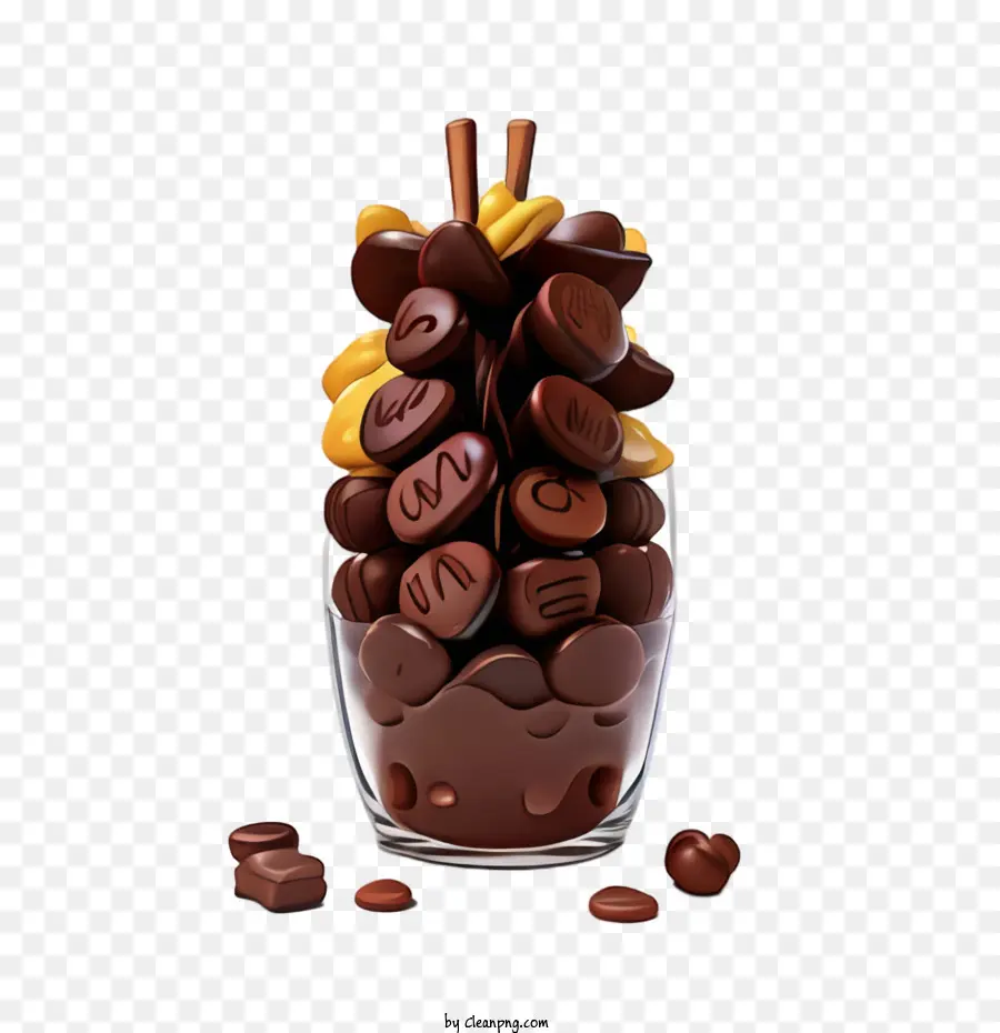 Chocolate，Sobremesa PNG
