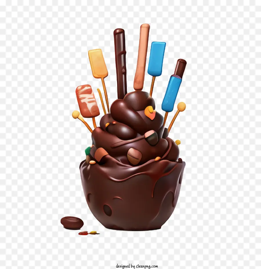 Chocolate，Sobremesa De Chocolate PNG