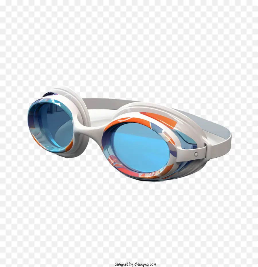 óculos De Natação，Azul PNG
