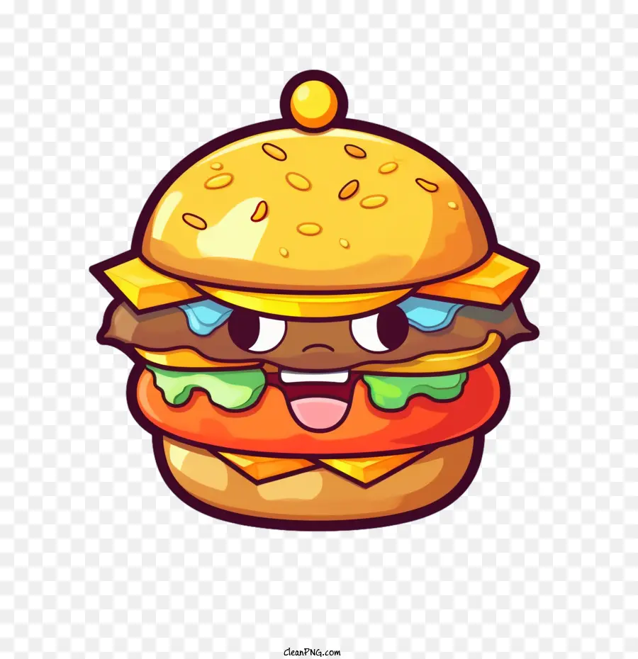 Hamburger，Hambúrguer De Desenho Animado PNG