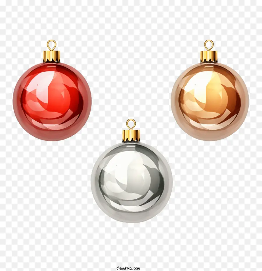 Bolas De Natal，Vermelho PNG