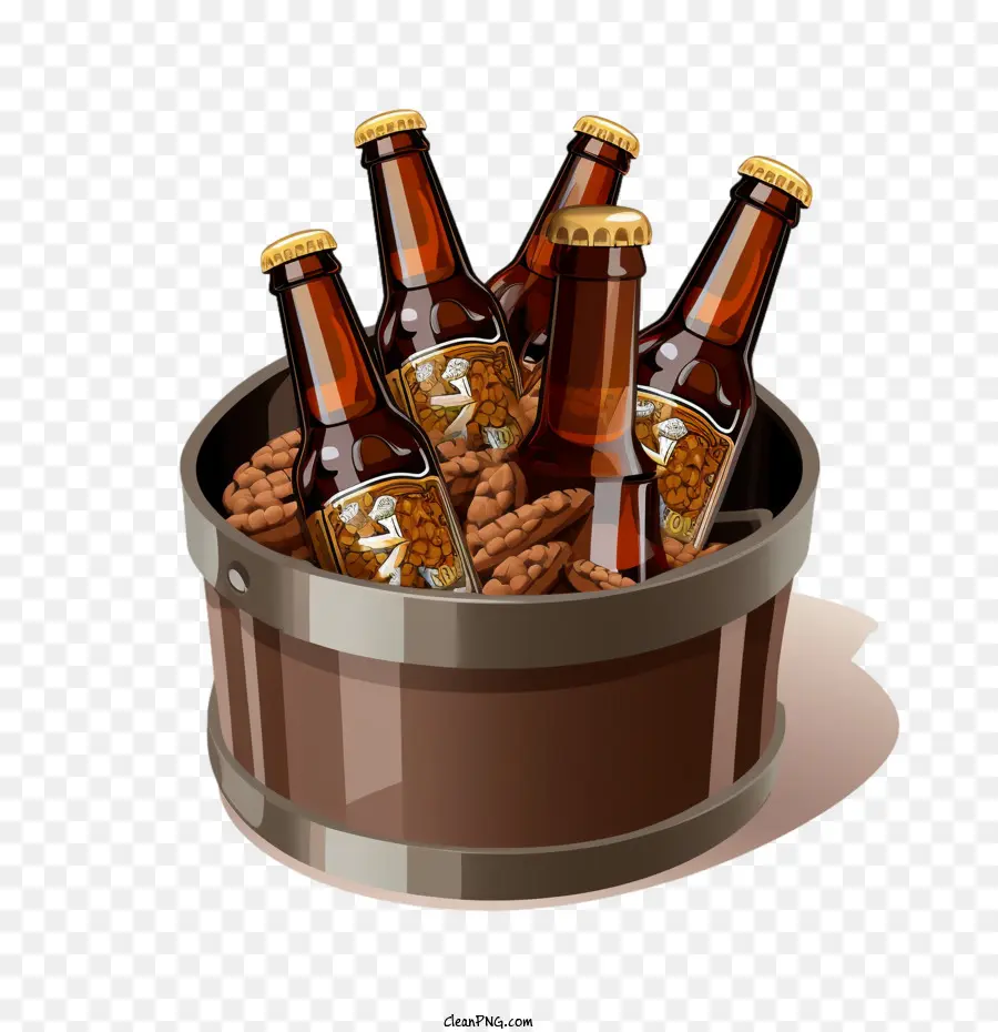 Garrafa De Cerveja，Cerveja PNG