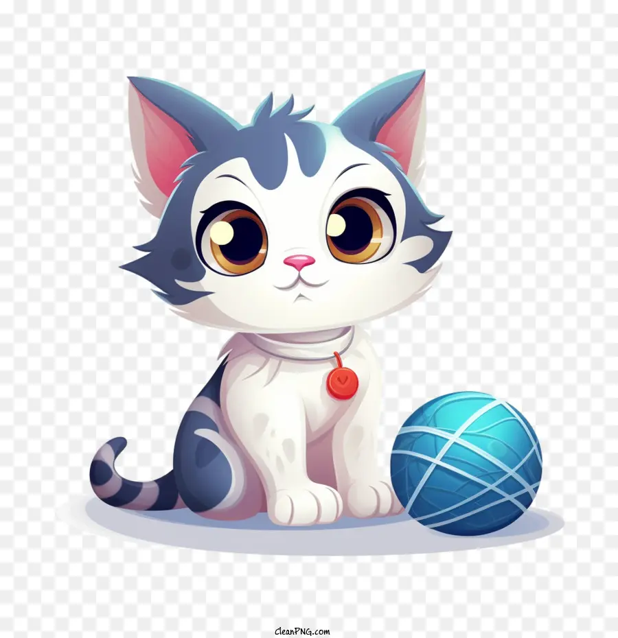 Bola De Fios De Gato，Gatinho PNG