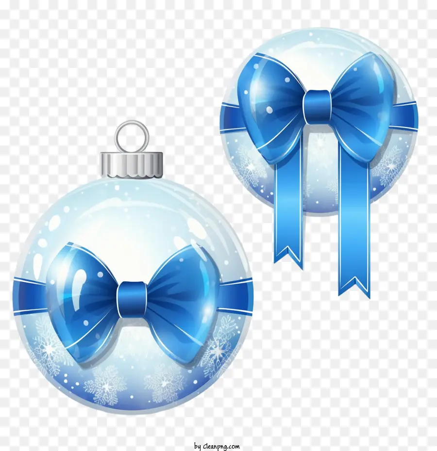 Bolas De Natal，Azul PNG
