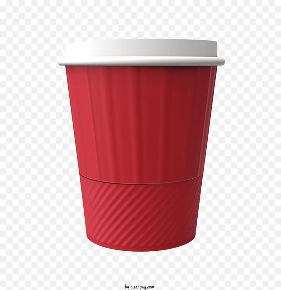 Xícara De Café De Papel，Copa Vermelha PNG