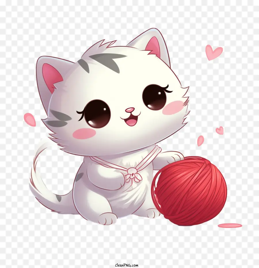 Bola De Fios De Gato，Gatinho PNG