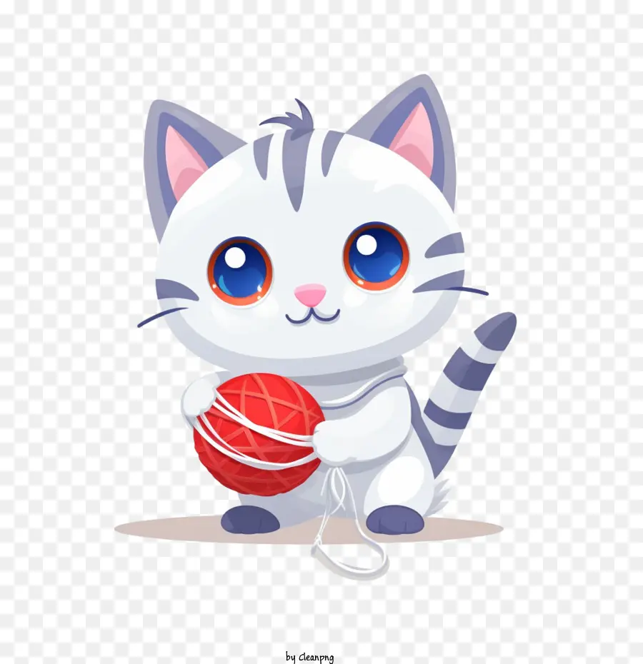 Bola De Fios De Gato，Gato PNG