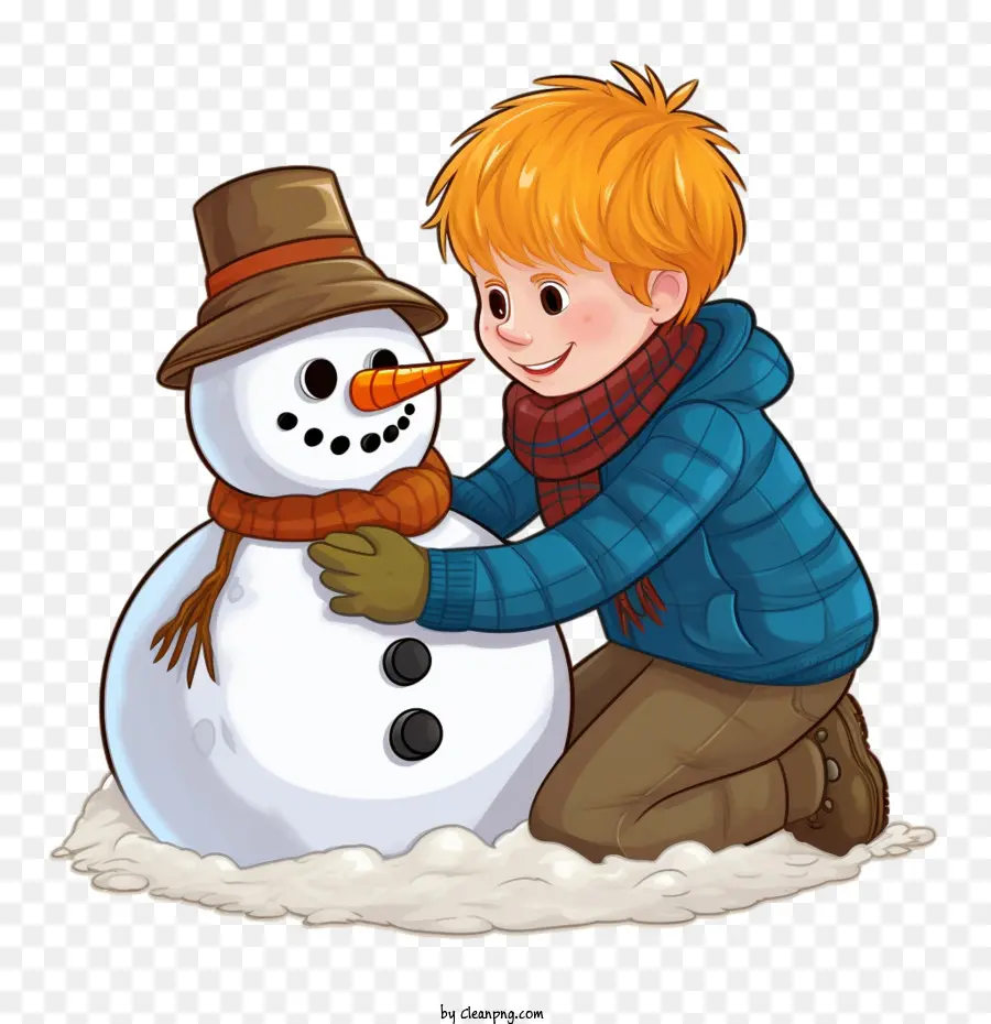 Construindo Boneco De Neve，Bond Building Snowman PNG