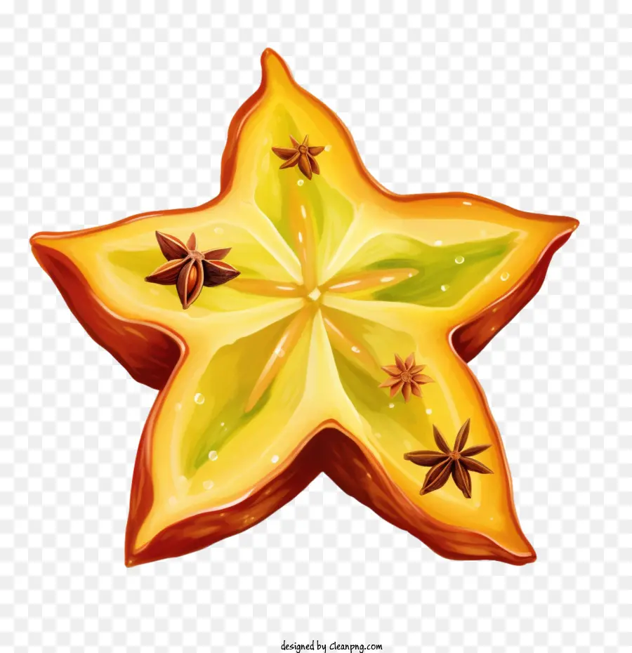 Carambola，Estrela Laranja PNG