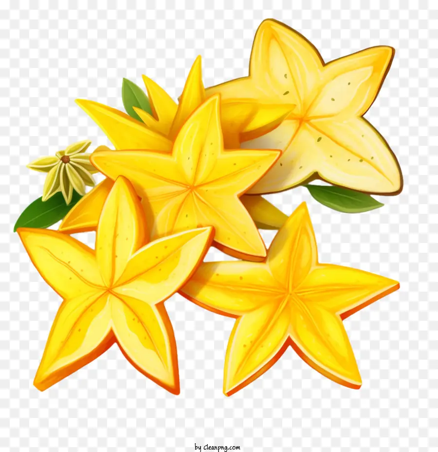 Carambola，Flores Amarelas PNG